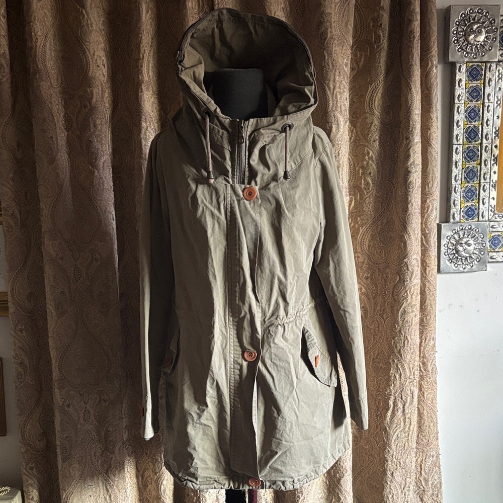 Women's Olive Green Hooded Jacket